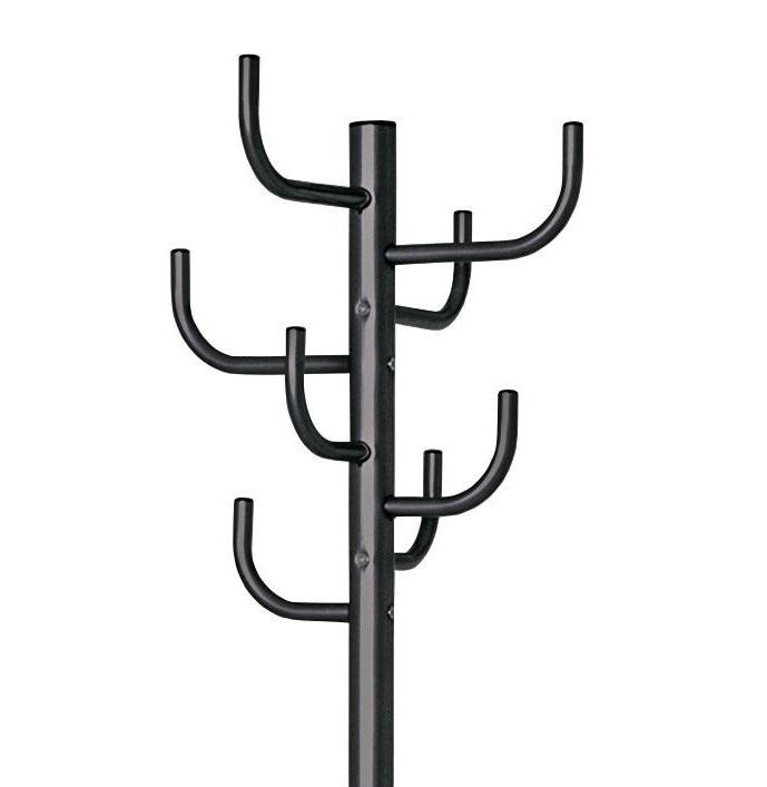 Freestanding Organizer - Black Coat Tree with 8 Hooks. 19.68" x 19.68" x 72.44" HAOG - HAOG