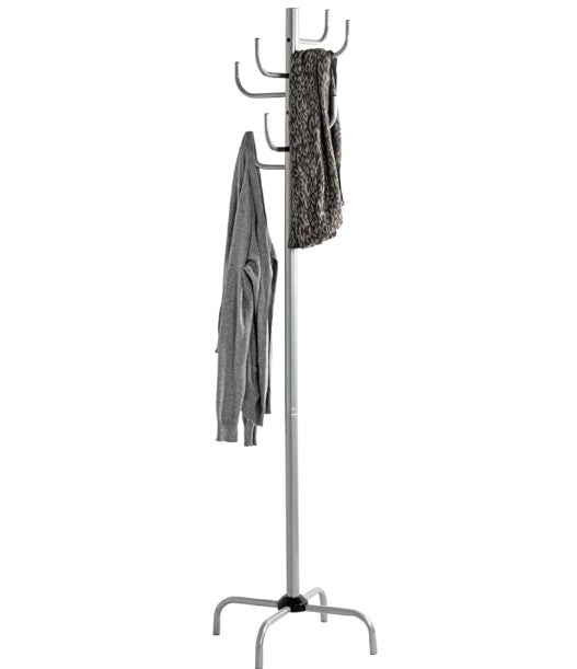 Gray Coat Rack - Freestanding Hat and Coat Stand with 8 Hooks. 19.68" x 19.68" x 72.44" HAOG - HAOG