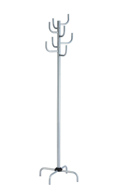 Gray Coat Rack - Freestanding Hat and Coat Stand with 8 Hooks. 19.68" x 19.68" x 72.44" HAOG - HAOG